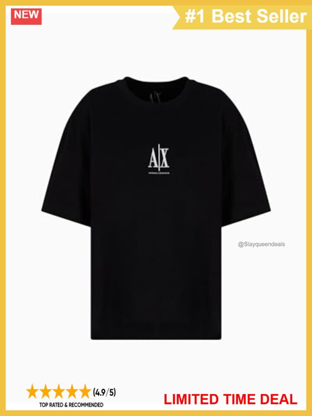 Heavy Cotton Jersey Icon Logo Tee Loose Fit Crew Neck Short Sleeve